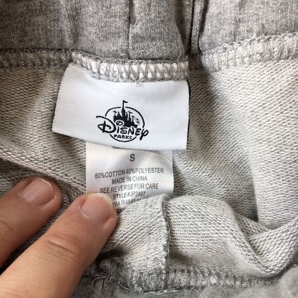 Disney Joggers Pants Women Size S Grey Active Cotton Blend Lounge Yoga Running - Picture 7 of 7